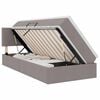 vidaXL Opbergbed met matras met hoofdeinde Taupe 90 x 190 cm fluweel