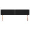 vidaXL Hoofdbord met randen 183x16x78/88 cm stof zwart