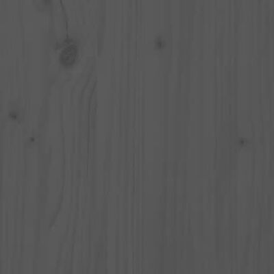 vidaXL Hoofdbord 146x4x100 cm massief grenenhout grijs