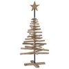 vidaXL Kerstboom met standaard Bruin 120 cm Massief teakhout