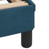 vidaXL Bedframe zonder matras fluweel blauw 120x200 cm