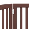 vidaXL Hondenhek inklapbaar 2 panelen 160 cm populierenhout bruin