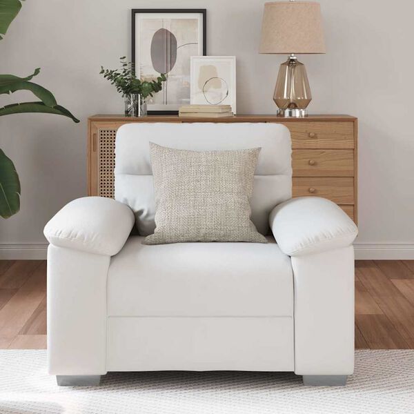 vidaXL Bankstoel Wit 100x81x84 cm Kunstleer