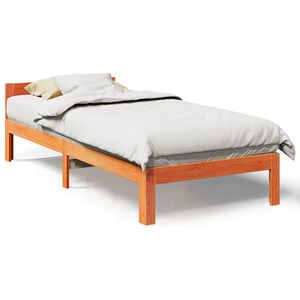 vidaXL Bedframe zonder matras massief grenenhout wasbruin 80x200 cm