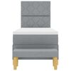 vidaXL Boxspring bed met matras Lichtgrijs 80 x 200 cm Stof