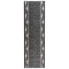 vidaXL Tapijtloper FLORNES Geweven Grijs Zigzag 67 x 150 cm PP 7 mm