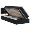 vidaXL LED Opslagbed met Matras Zwart 100 x 200 cm Fluweel