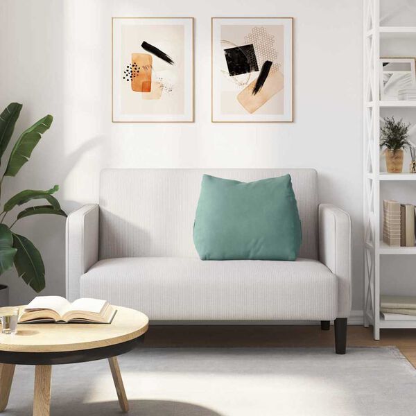 vidaXL Rugkussen Zeegroen 60 x 20 x 50 cm Cordstof