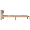 vidaXL Bedframe Bruin en lichtgrijs 90 x 200 cm Massief grenenhout