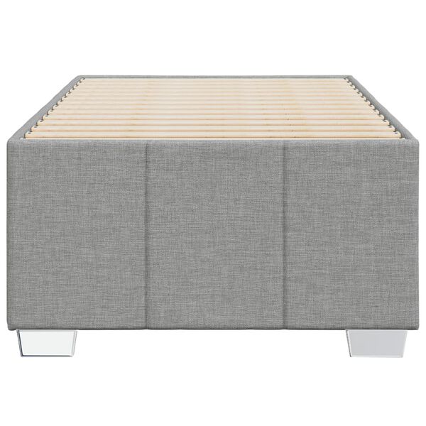 vidaXL Bedframe zonder matras 90x190 cm stof lichtgrijs