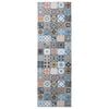 vidaXL Vloerkleedloper ORIZ 1150 gsm Blauw 100% polyestervilt
