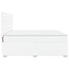 vidaXL Boxspring met matras kunstleer wit 200x200 cm