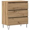 vidaXL Dressoir Artisan Eiken 60 x 35 x 70 cm Bewerkt hout