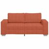 vidaXL Loveseat Sofa Rood Oranje 140 cm Corduroy Stof
