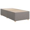 vidaXL Boxspring met matras stof taupe 90x190 cm