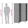 vidaXL Kamerverdeler Bruin 195 x 180 cm poly rattan