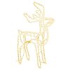 vidaXL Kerstfiguur rendier warmwit 76x42x87 cm