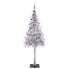 vidaXL Kerstboom met 300 LED met standaard Wit 180 cm PE en staal