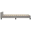 vidaXL Bedframe zonder matras 90x200 cm fluweel lichtgrijs