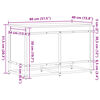 vidaXL Opbergbox met deksel 80x40x51,5 cm bewerkt hout grijs sonoma