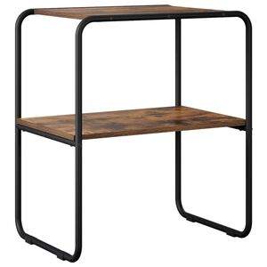 vidaXL Wandtafel Gerookt eiken 60 x 42,5 x 70 cm Bewerkt hout
