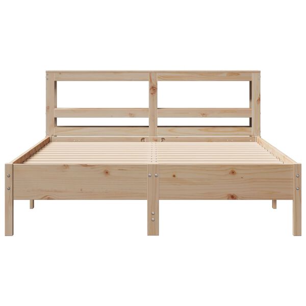vidaXL Bedframe zonder matras massief grenenhout 150x200 cm