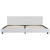 vidaXL Bedframe kunstleer wit 180x200 cm