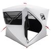 vidaXL Jacht Tent Wit Blackout 2-persoons Polyester en staal