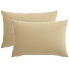 vidaXL Kussensloop 2 pcs HEERLEN Beige 30 x 50 cm Polyester
