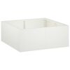 vidaXL Retentiewall 4 st 100 x 100 x 50 cm Staal Wit