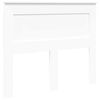 vidaXL Bedframe met hoofdeinde Wit 120 x 190 cm Massief grenenhout