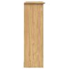 vidaXL Kast met Glazen Deuren BODO Honingbruin 115,5 x 38,5 x 117,7 cm