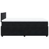 vidaXL Boxspring met matras fluweel zwart 120x190 cm