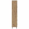 vidaXL Hoge kast met lade 2 pcs Artisan Eiken Bewerkt hout