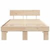 vidaXL Bedframe met hoofdeinde Naturel 120 x 200 cm Massief grenenhout