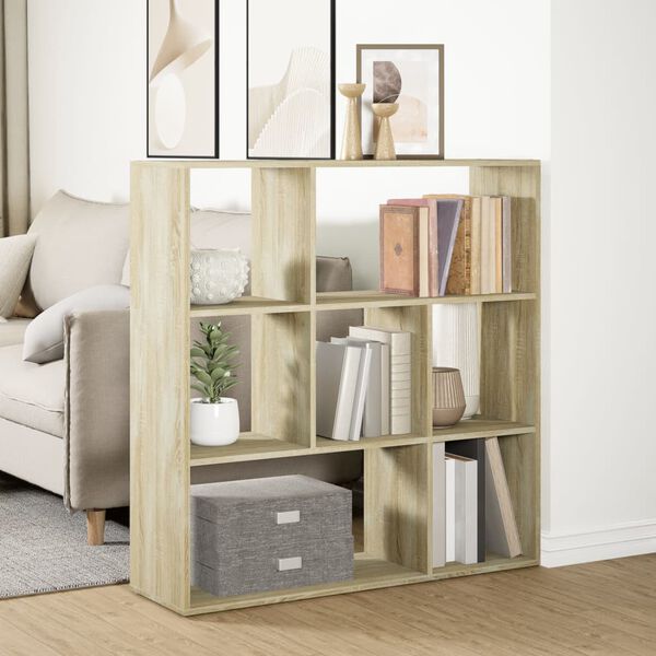 vidaXL Kamerscherm / boekenkast 102x29x103,5 cm hout sonoma eikenkleur