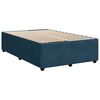 vidaXL Boxspring met matras fluweel blauw 120x200 cm