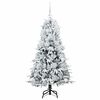 vidaXL Kunstmatige Inklapbare Kerstboom Wit 150 cm PE en PVC