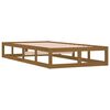 vidaXL Bedframe massief hout honingbruin 100x200 cm