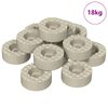 vidaXL Stoelpoot Vloerbeschermers 18000 st Doorzichtig &Oslash; 15 x 16 mm