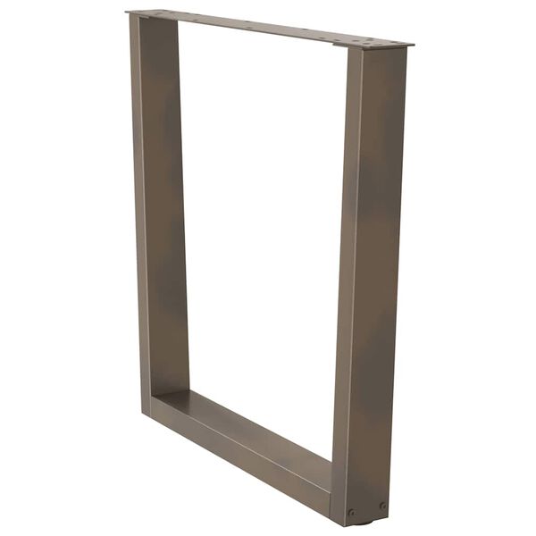 vidaXL Eettafelpoten 3 st V-vormig 90x(72-73,3) cm staal naturel