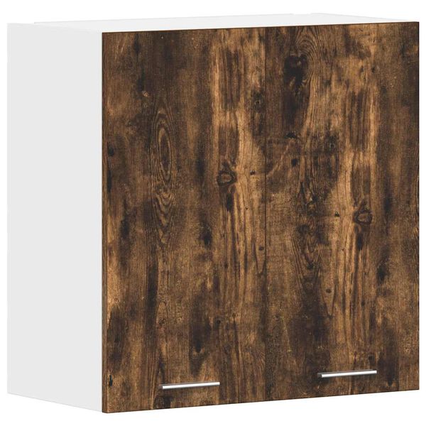 vidaXL Wandkast hangend Lyon 60x31x60 cm bewerkt hout gerookt eikenkleurig