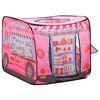 vidaXL Kinderspeeltent met 250 ballen 70x112x70 cm roze