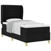 vidaXL Boxspringbed met Matras Donkergrijs 90x190 cm Zwart 80 x 200 cm