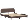 vidaXL Bedframe "Viana" zonder matras kunstleer bruin 160x200 cm