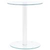 vidaXL Salontafel 40 cm gehard glas transparant