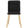 vidaXL Eetkamerstoelen 6 st stof zwart