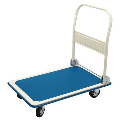 Draper Tools Platformwagen inklapbaar handvat 90x60x85 cm blauw wit