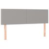 vidaXL Boxspring met matras stof lichtgrijs 140x200 cm