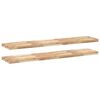 vidaXL Wandschappen 2 st zwevend 160x30x4 cm onbehandeld acaciahout